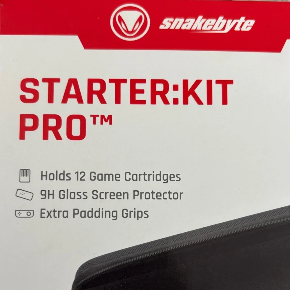 Snakebyte Starter Kit Pro for Nintendo Switch Case and Accessories Bundle